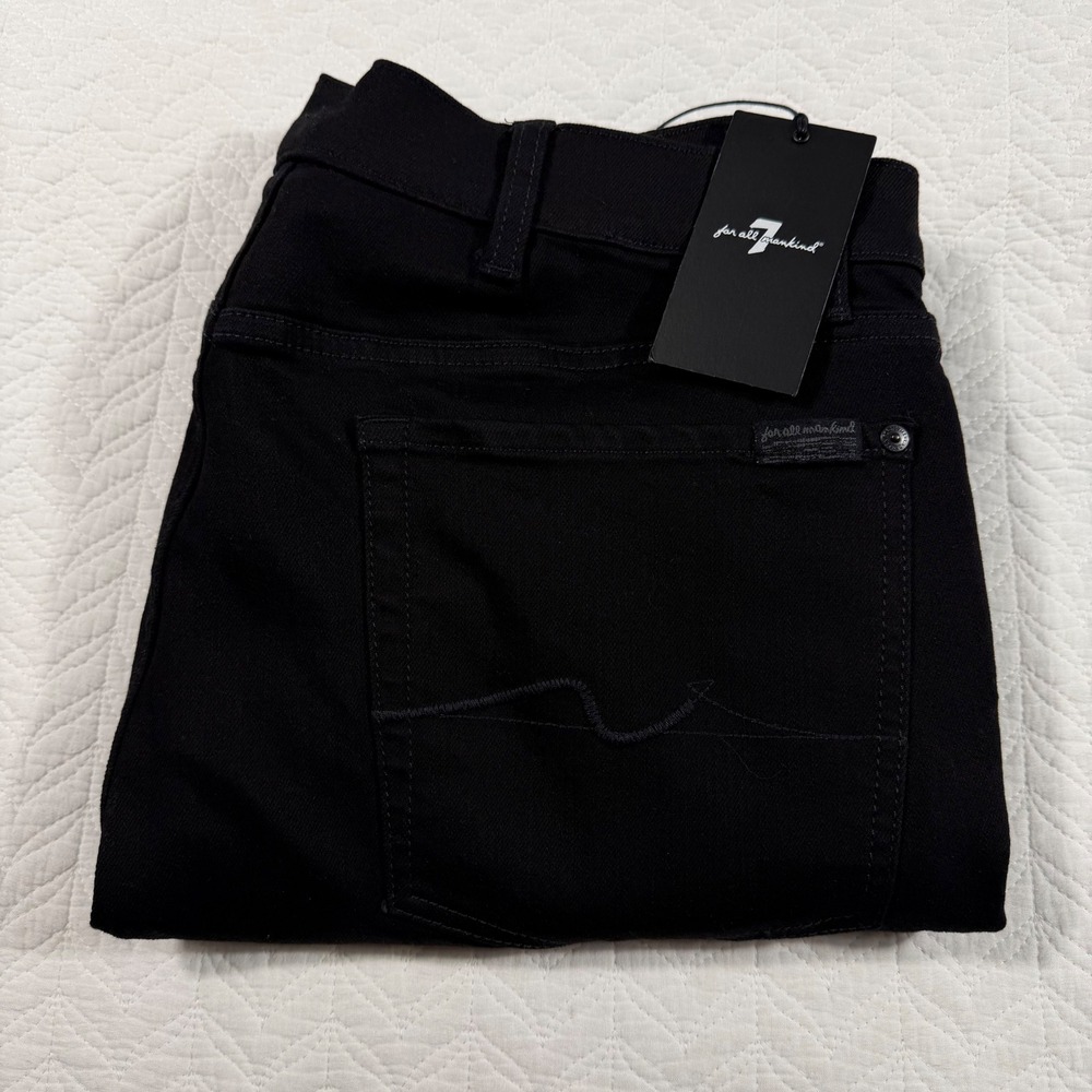7 For All Mankind Men's Slim Black Jeans